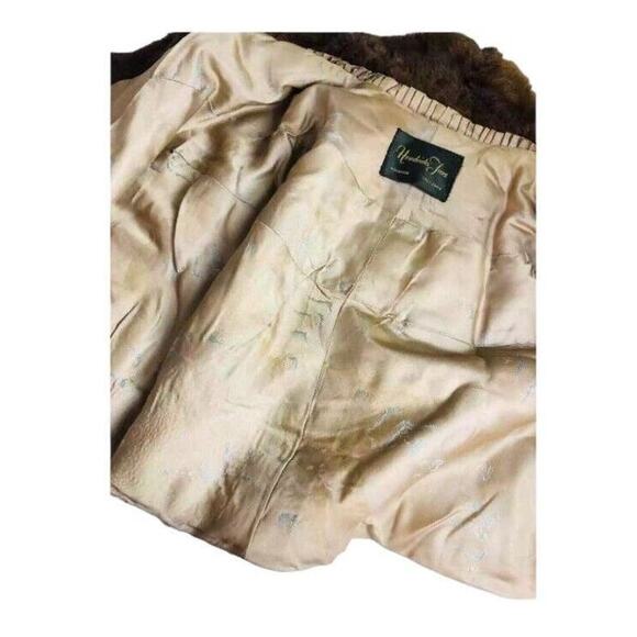 Hendricks Furs Label Authority Womens Mink Fur Jacket Brown A508135 Size M/L - Picture 8 of 10